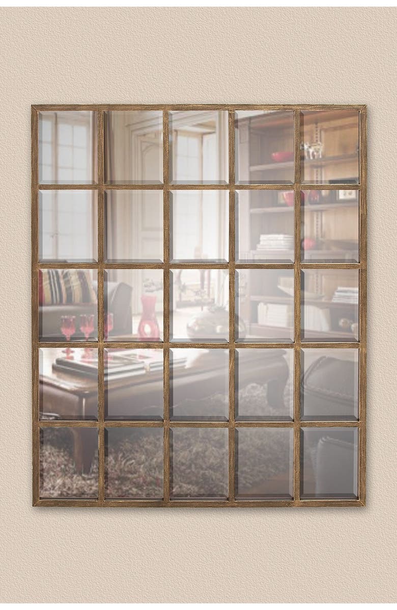 WILLOW ROW Rectangle Window Pane Mirror, Main, color, 