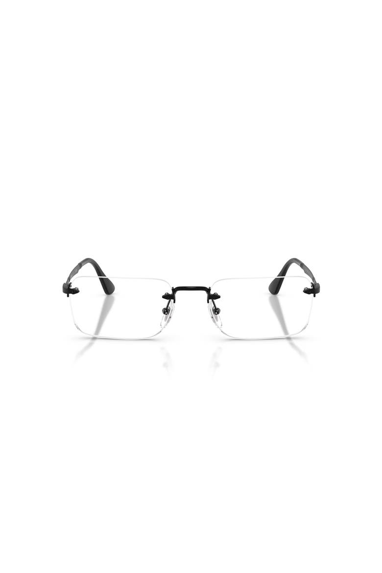 57mm Rectangle optical glasses, Alternate, color, Black