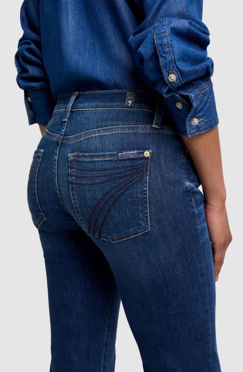 7 For All Mankind Dojo Tailorless Mid Rise Flare Jeans In Red