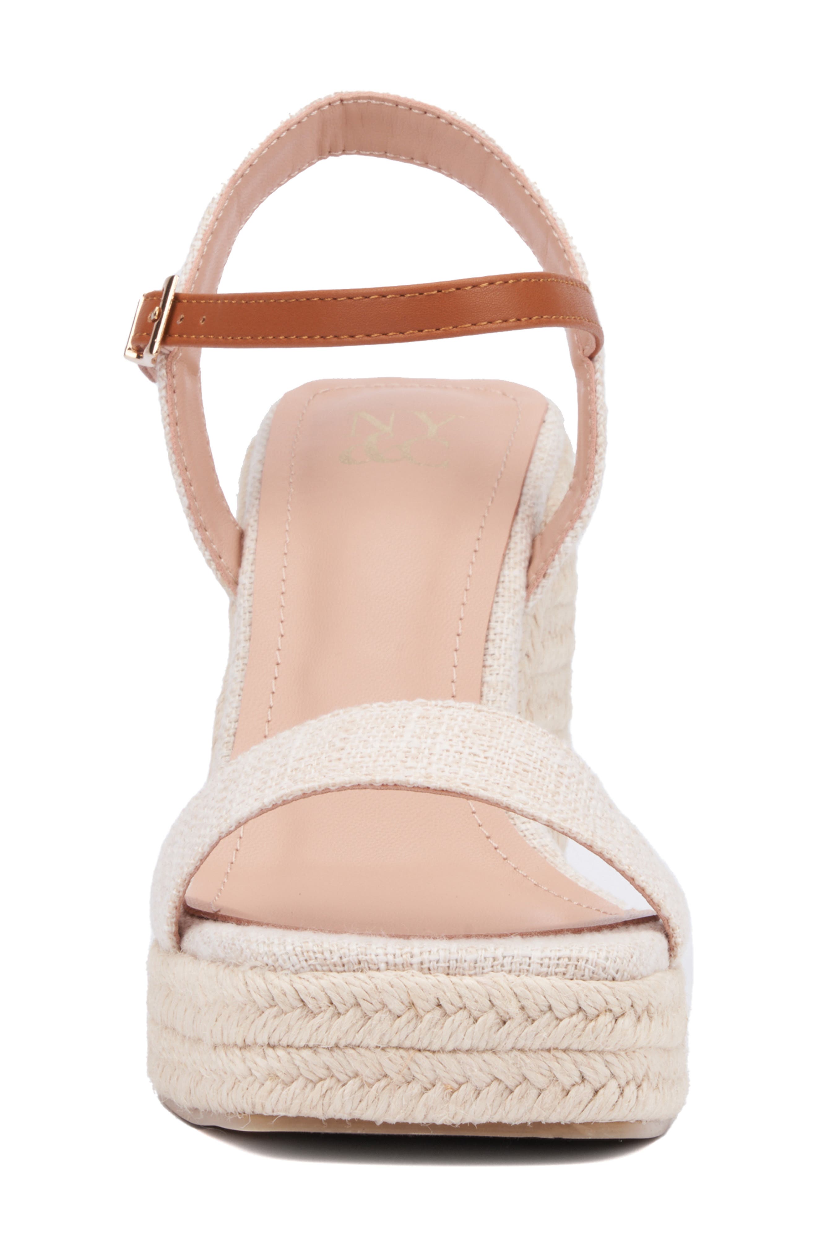 NEW YORK AND COMPANY Unita Espadrille Platform Wedge Sandal, Alternate, color, 
