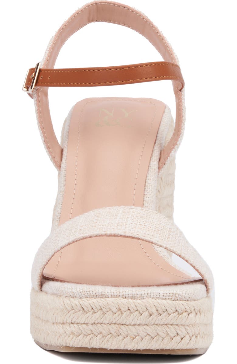 NEW YORK AND COMPANY Unita Espadrille Platform Wedge Sandal, Alternate, color,