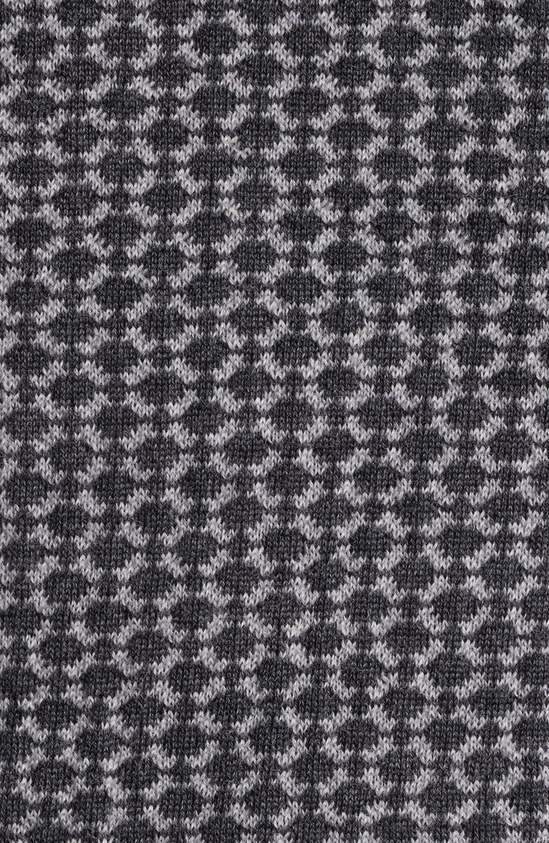 Emporio Armani Geo Jacquard Wool Sweater, Alternate, color, Grey