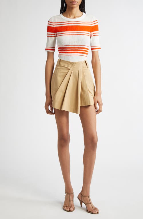 A.l.c . Jack Stripe Cotton Blend Knit Top In Multi