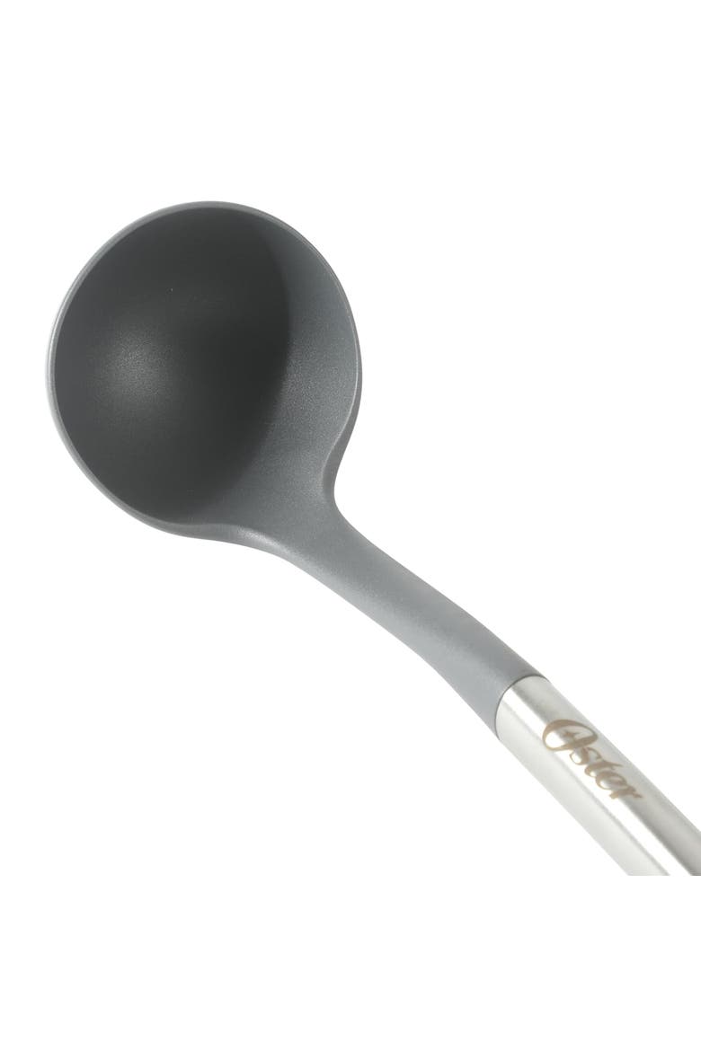 13 Inch Nylon Ladle With Stainless Steel Handle, Alternate, color, Silver