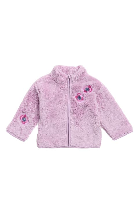 Sage Flower Fleece Jacket