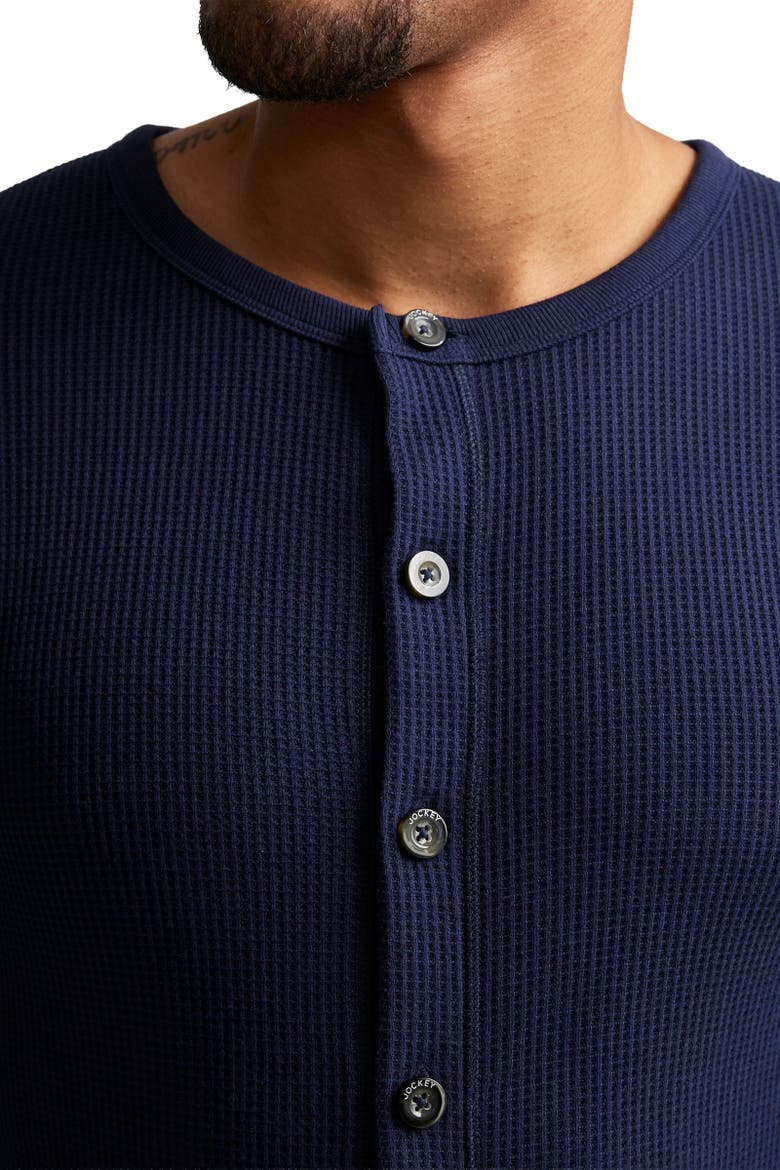Men's Waffle Union Suit, Alternate, color, Jockey Blue