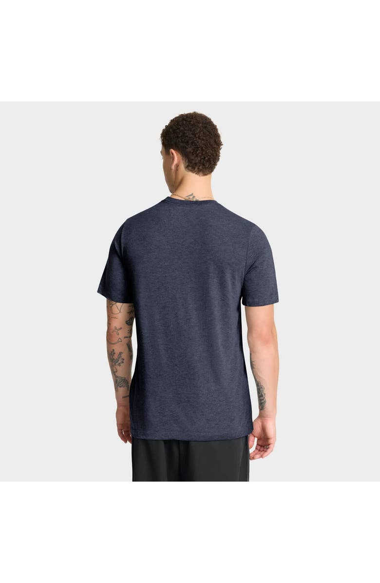 Nike Men's Nike Heather Navy New York Yankees Stacked Tri-Blend T-Shirt, Alternate, color, Heather Navy
