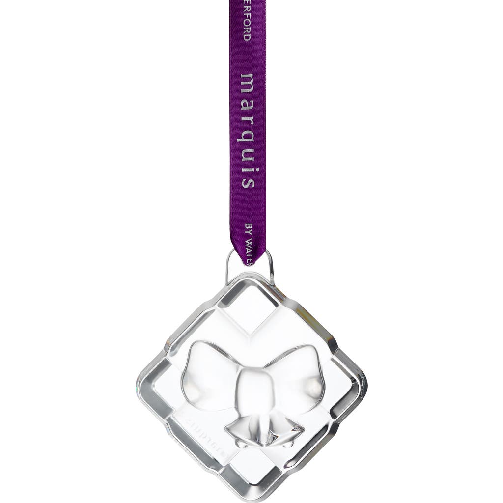 Waterford Marquis Present Crystal Ornament In White