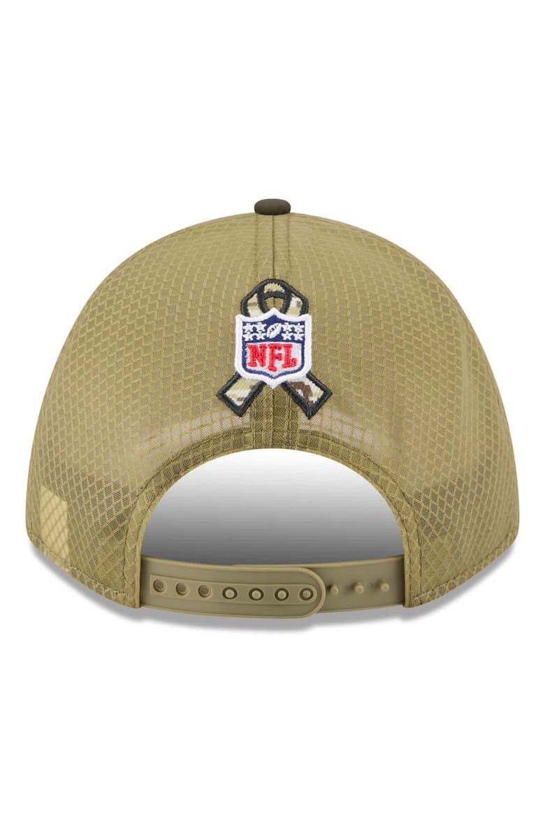 New Era Men's New Era  Green Houston Texans 2025 Salute to Service 9FORTY A-Frame M-Crown Adjustable Hat, Alternate, color, 