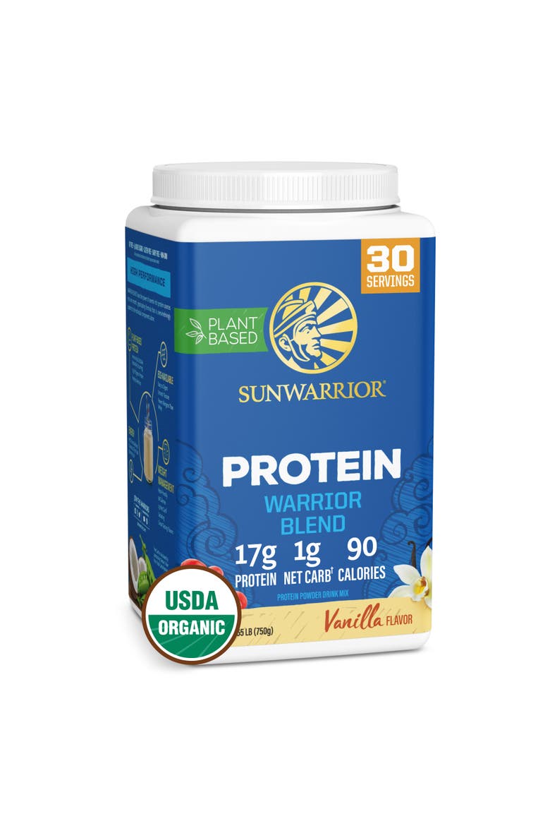 Organic Warrior Blend Protein Powder, Vanilla, 750gm, Main, color, No Color