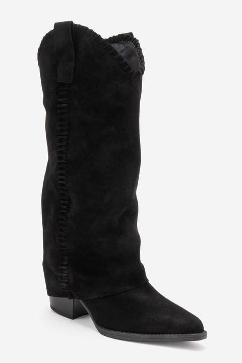 Clementina Leather Western Boot