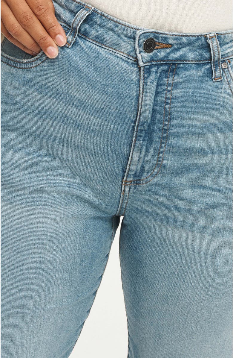 Cotton On Women's Curvy Stretch Straight Jean, Alternate, color, Cloud Blue