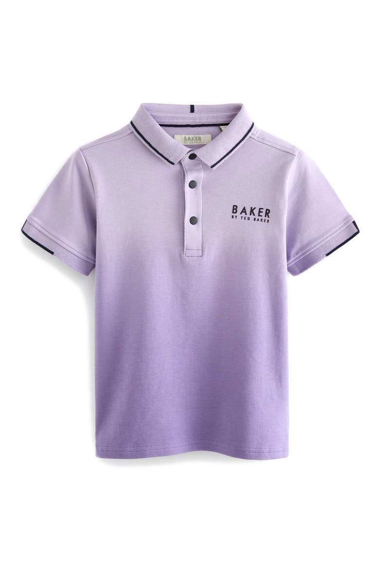 Kids' Ombré Cotton Polo, Main, color, PURPLE