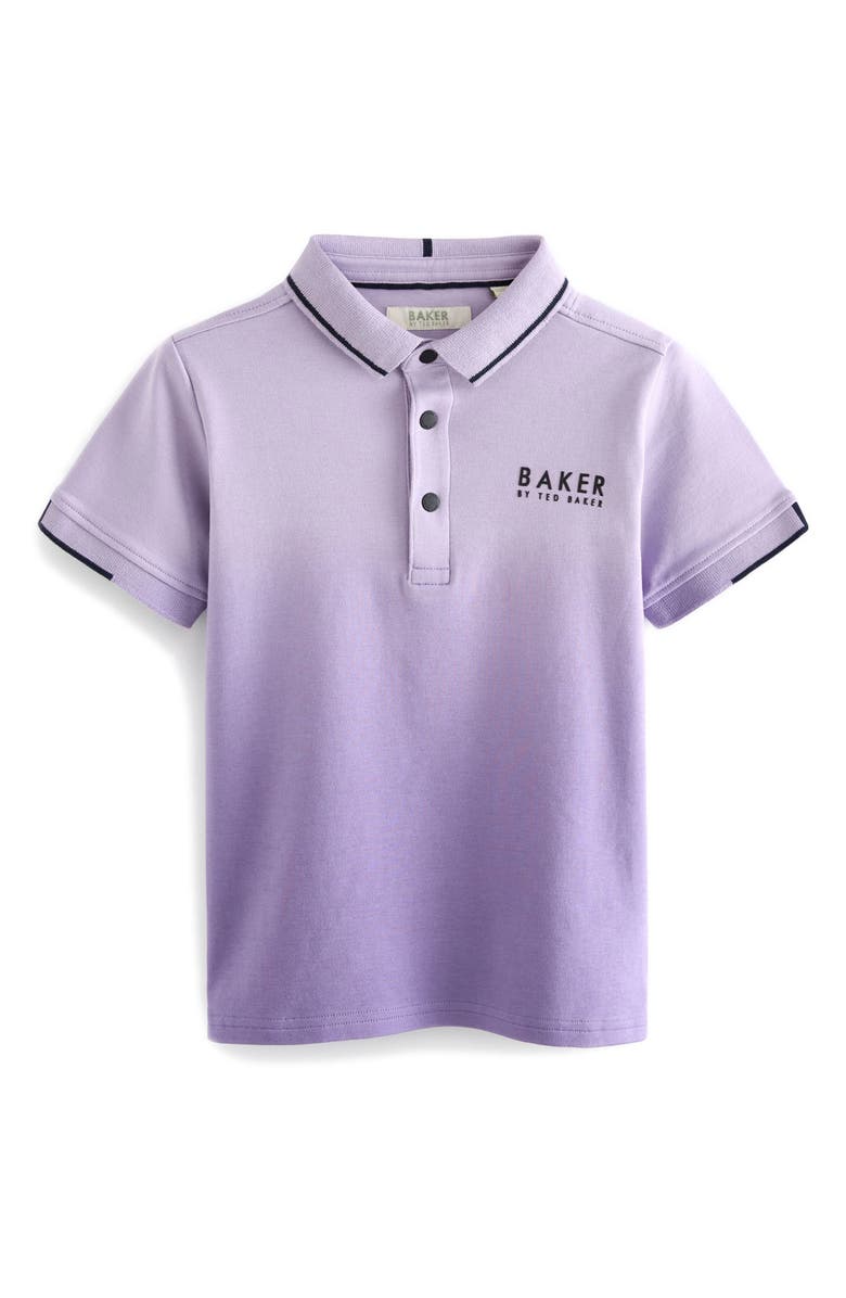 Baker by Ted Baker Kids' Ombré Cotton Polo, Main, color, 