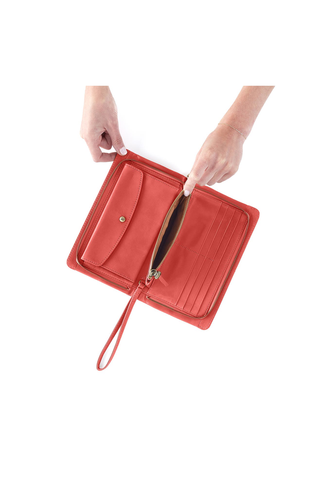 Evolve Leather Clutch, Alternate, color, PINK MIRAGE