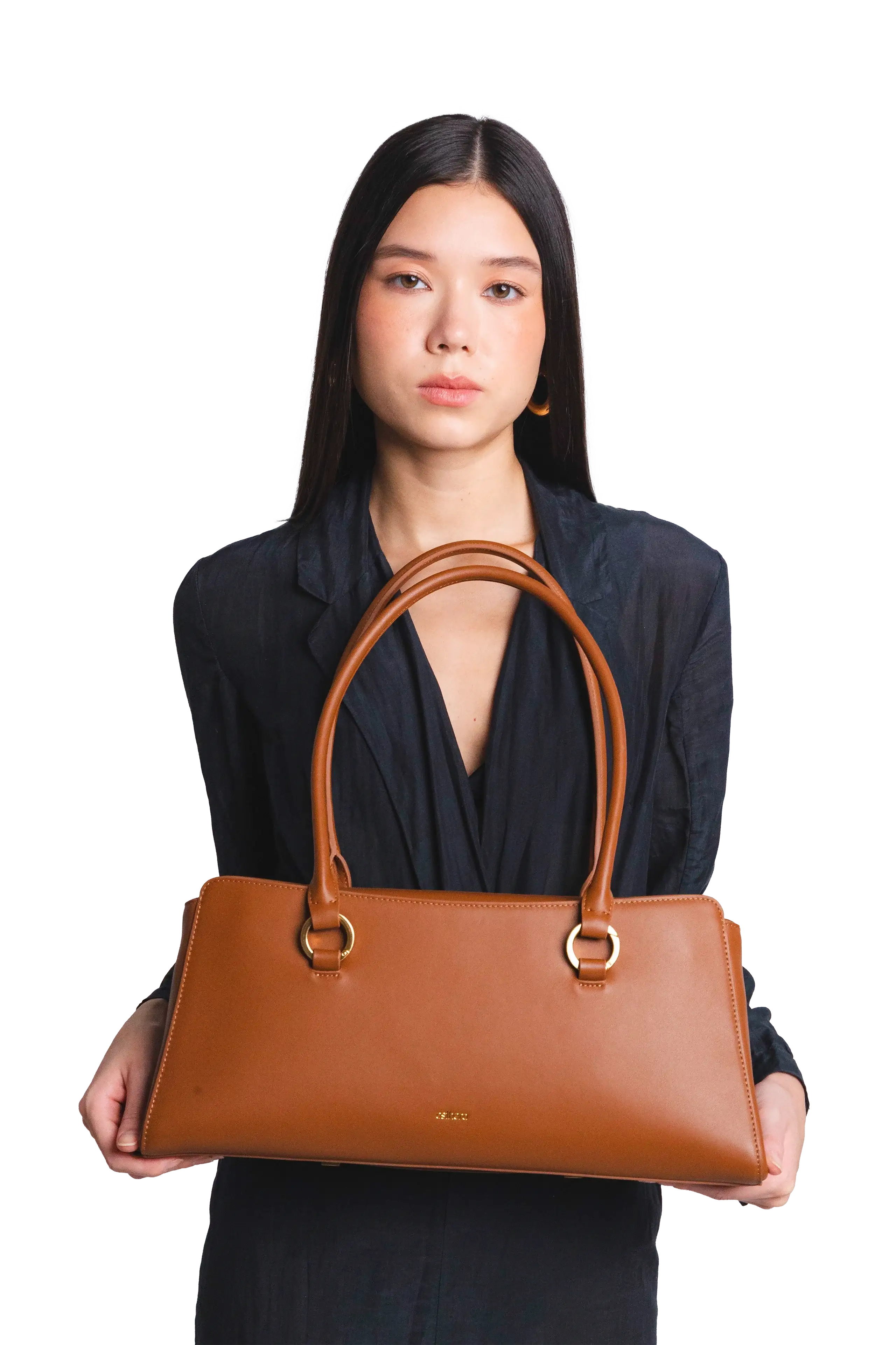Esthera 5PM Leather Shoulder Bag, Alternate, color, Caramel