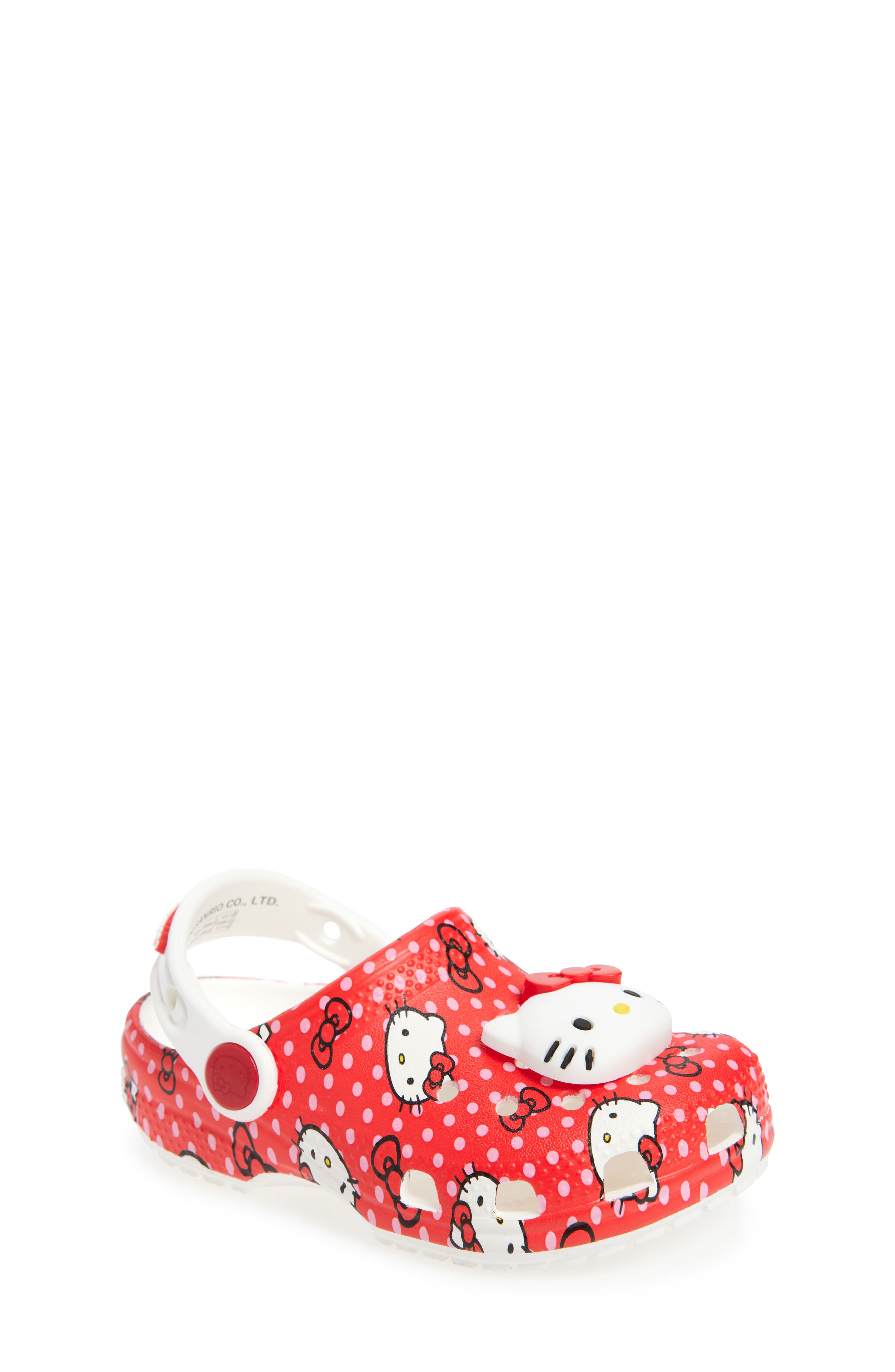 CROCS x Hello Kitty Kids' Classic Clog, Main, color, Red/ Multi