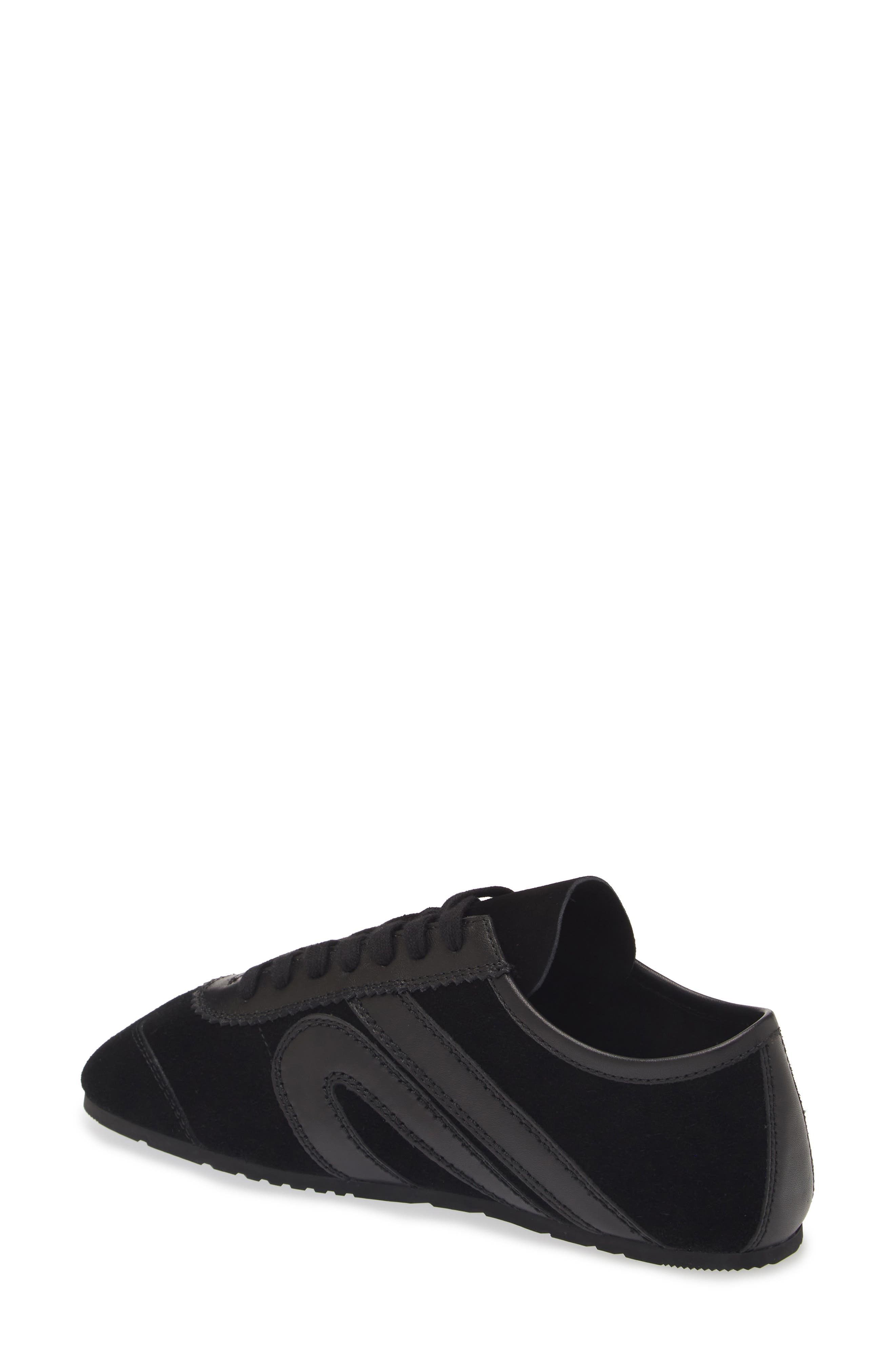 Jeffrey Campbell Aleta Sneaker, Alternate, color, Black Suede Combo