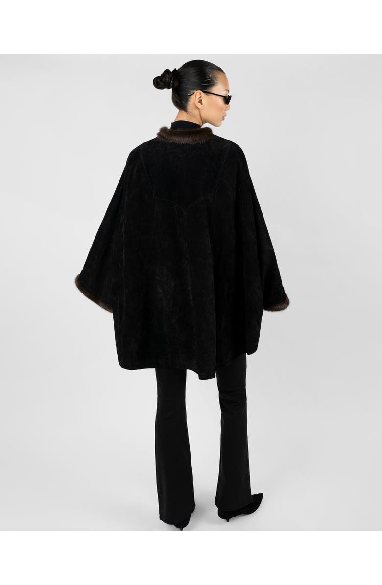 WeWoreWhat Premium Suede Poncho, Alternate, color,