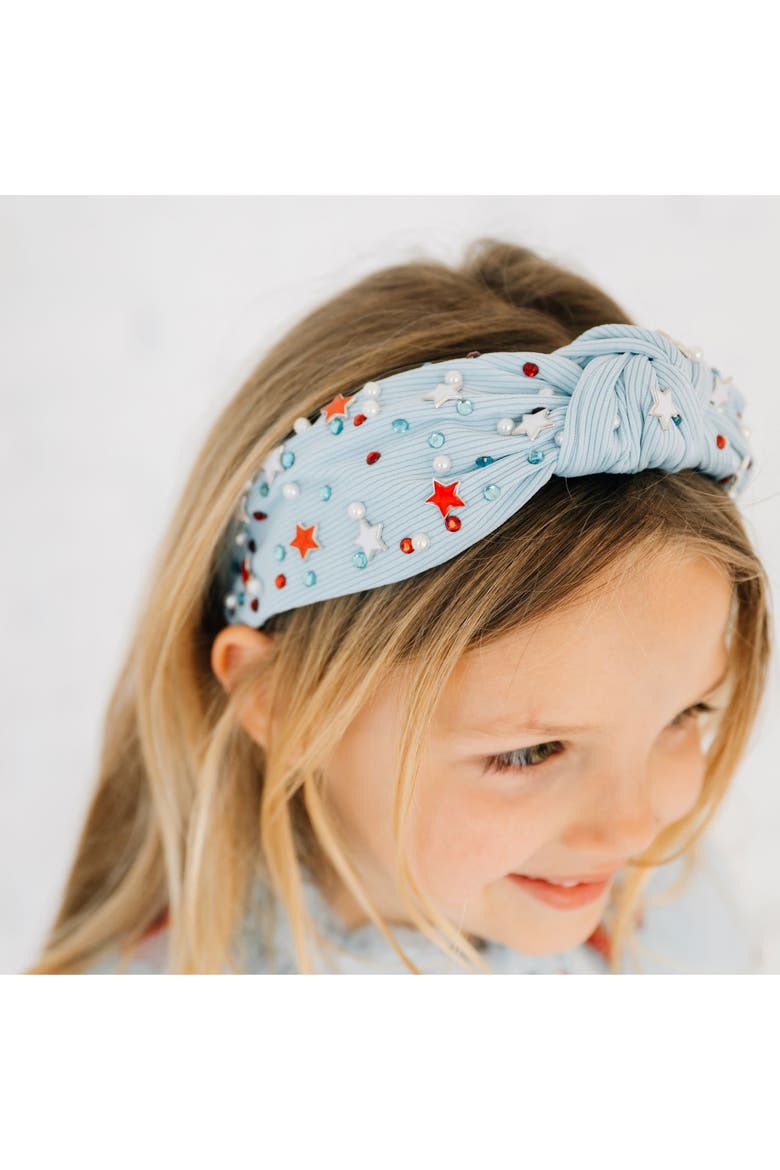 USA Stars Gemstone Headband, Alternate, color, Light Blue