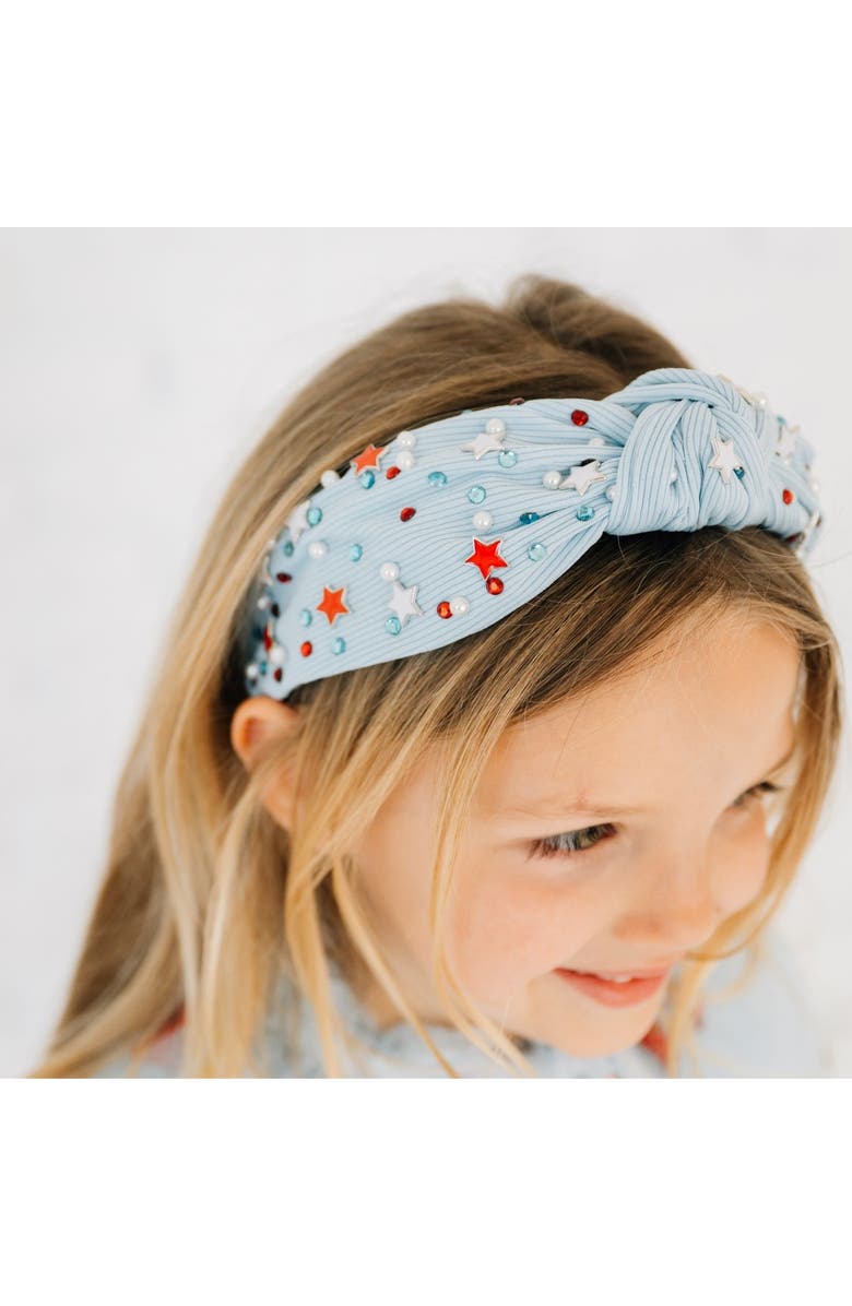 Sweet Wink USA Stars Gemstone Headband, Alternate, color, Light Blue