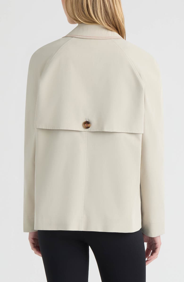 Hunter Tina Double Breasted Short Trench Coat, Alternate, color, Vanilla