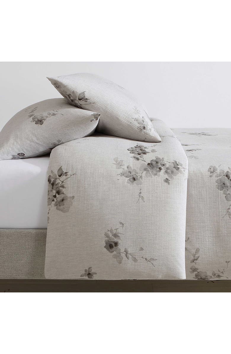 Calvin Klein Aquarelle Mélange Gauze Comforter & Shams Set, Alternate, color, Beige/ Tan