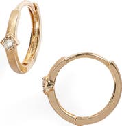 Set & Stones Lima Diamond Huggie Hoop Earrings