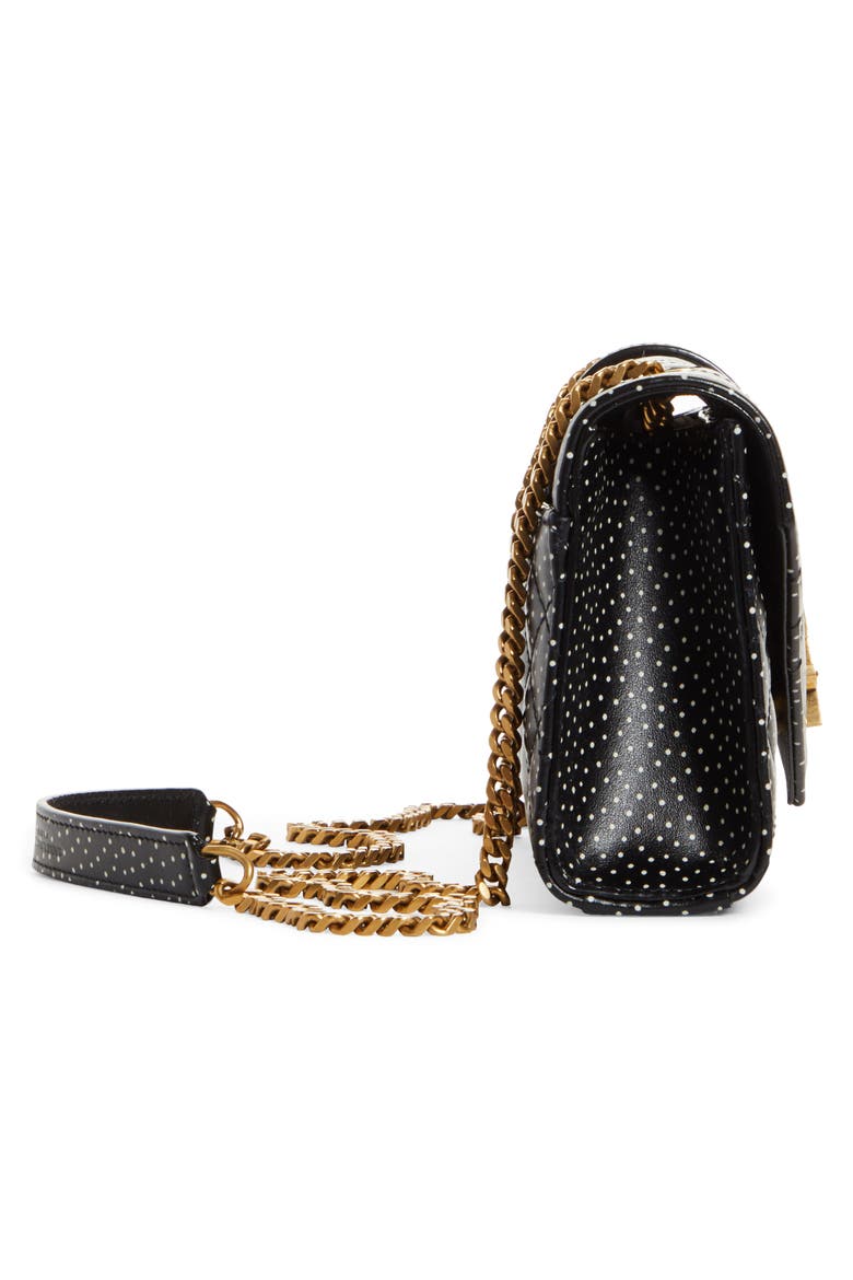 Cassandra Leather Wallet on a Chain, Alternate, color, NERO