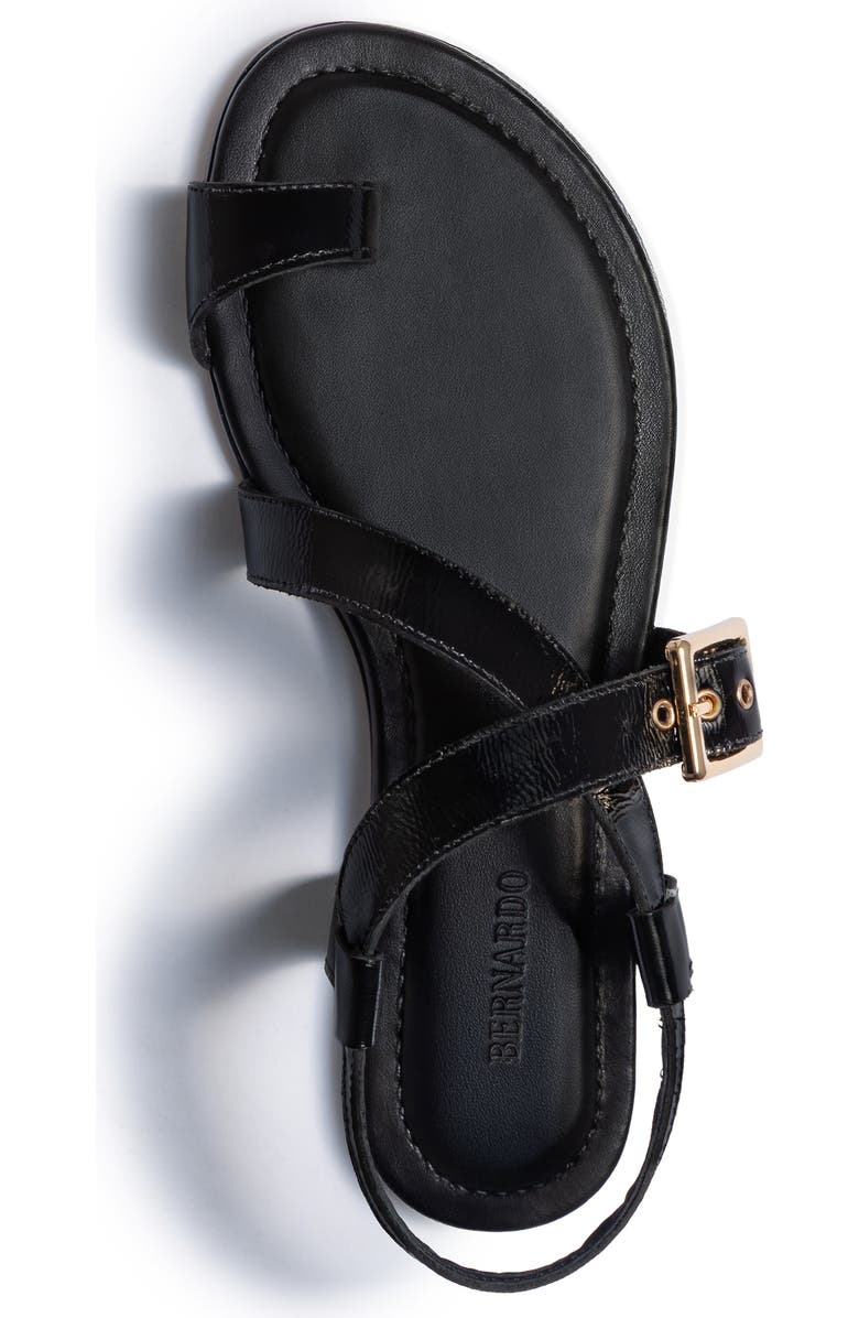 Bernardo Footwear Hartshorn Toe Ring Sandal, Alternate, color, Black