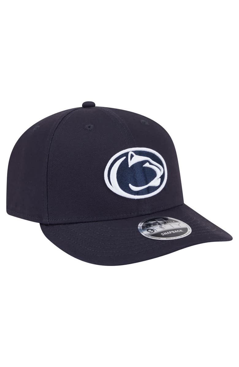 New Era Men's New Era Navy Penn State Nittany Lions Low Profile 9FIFTY Snapback Hat, Alternate, color,