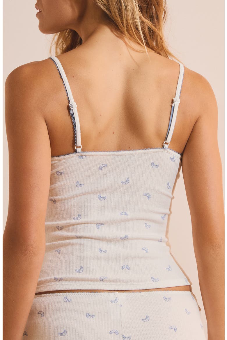 Belen Print Cotton Camisole, Alternate, color, WHITE
