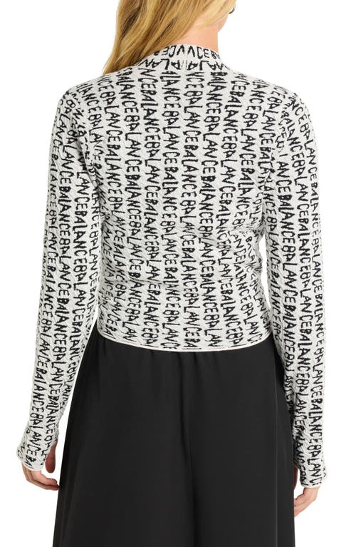 Nz Active By Nic+zoe Balance Reversible Cardigan In White Multi
