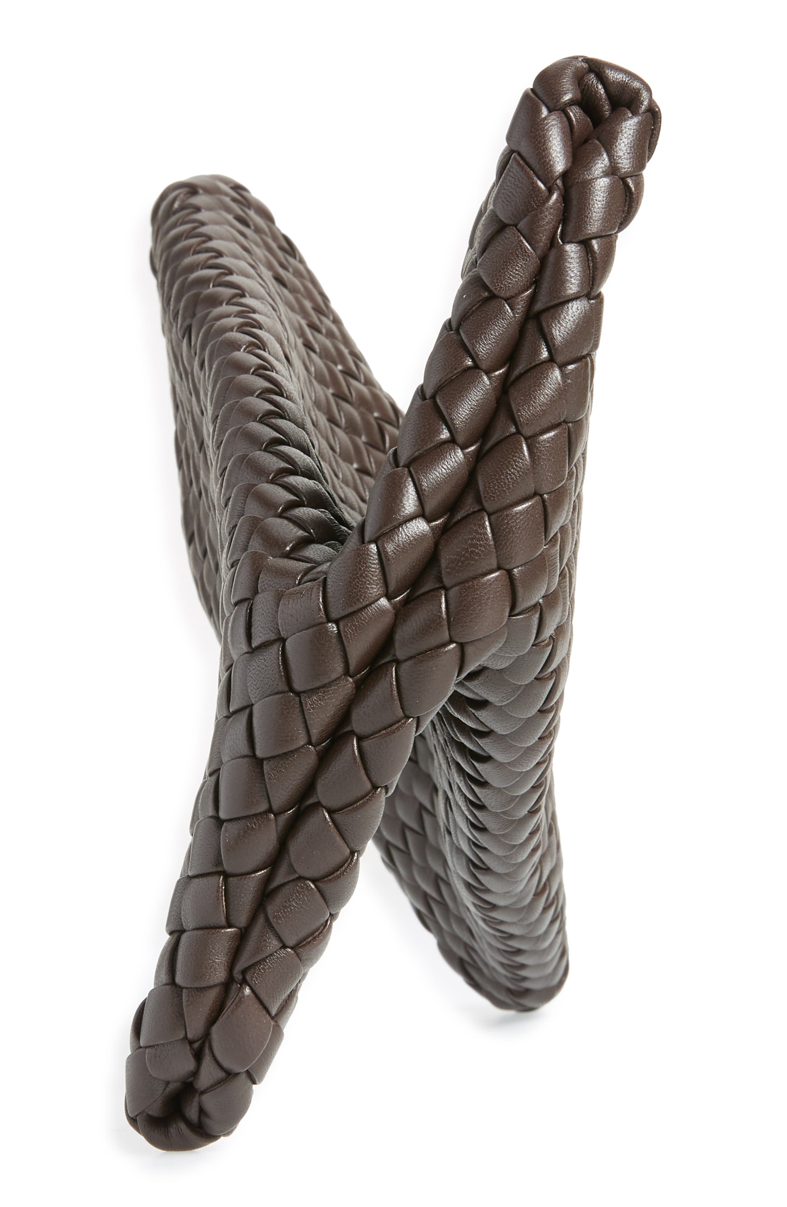 Bottega Veneta BV Crisscross Padded Intrecciato Leather Clutch, Alternate, color, 