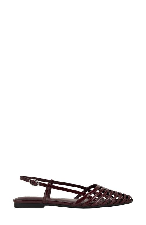 Calvin Klein Glessia Slingback Flat In Red