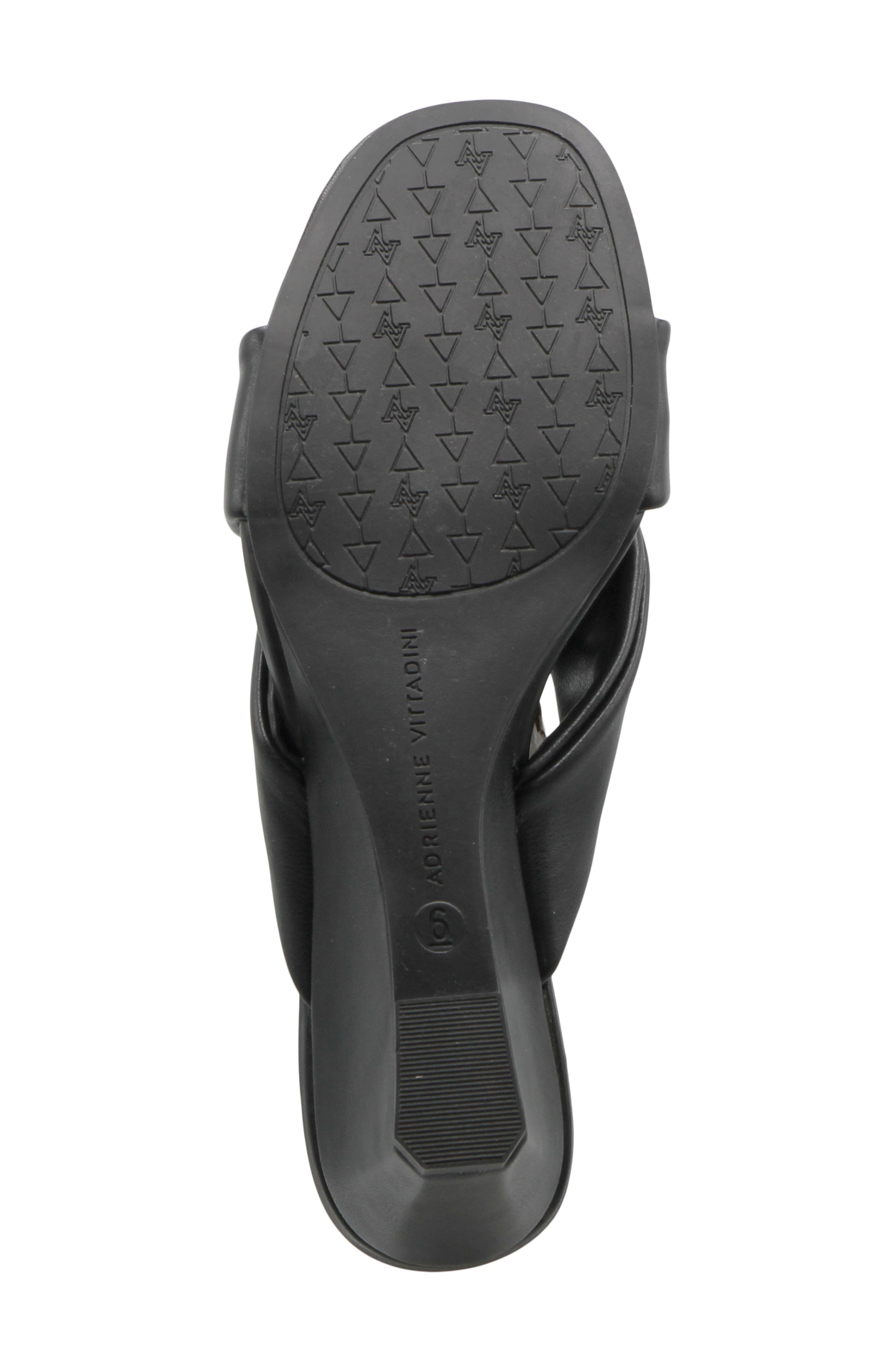 Adrienne Vittadini Arland Wedge Slide Sandal, Alternate, color, Black Mesh