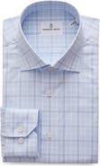 Emanuel Berg Prince of Wales Check Cotton Twill Button-Up Shirt
