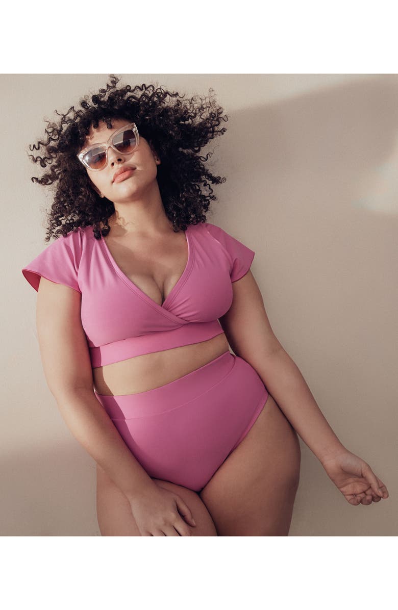 ALPINE BUTTERFLY BFF Crop Bikini Top, Alternate, color, 