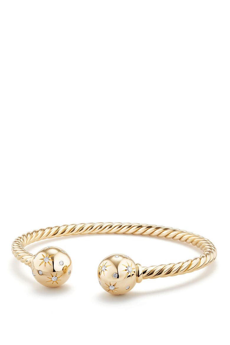 Solari Bead Bracelet with Diamonds in 18K Gold, Main, color, YELLOW GOLD