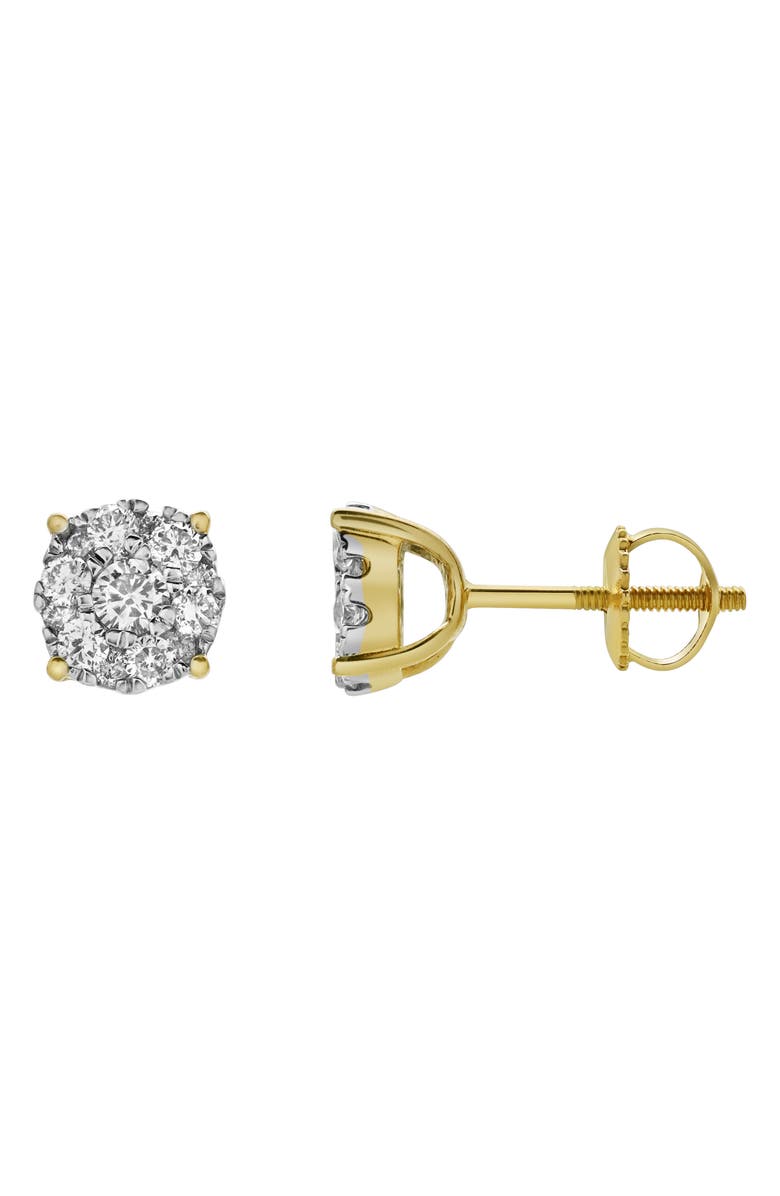 LuvMyJewelry Lab-Grown Diamond Cluster Stud Earrings, Main, color, 