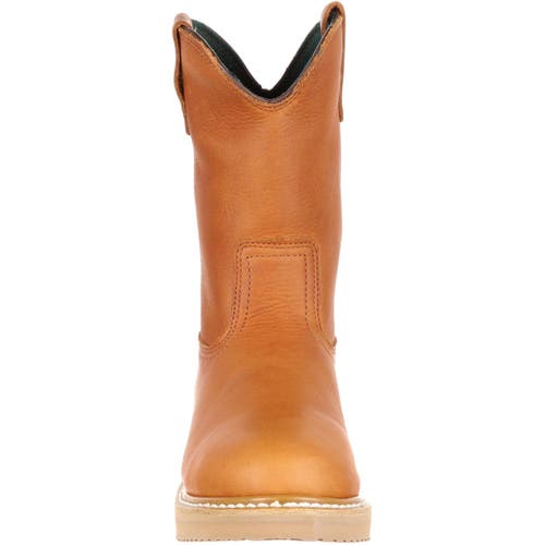 Georgia Boot Wedge Work Wellington In Brown
