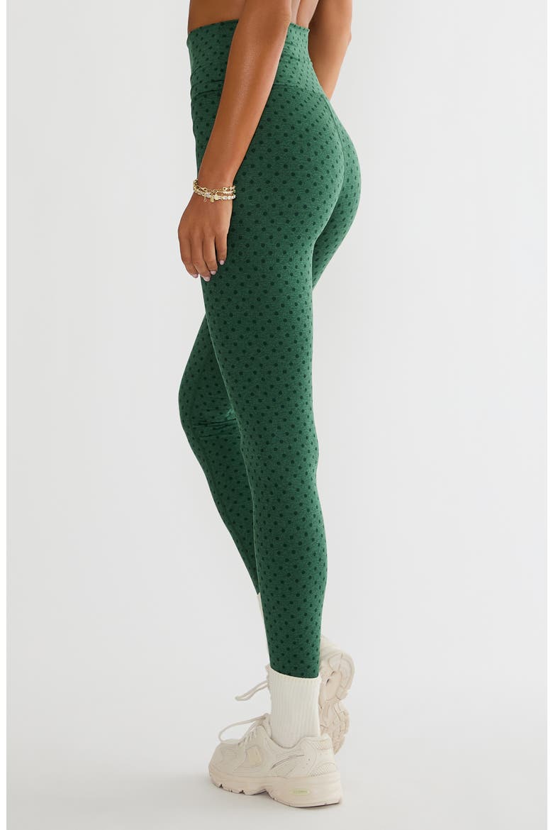 Piper Polka Dot High Waist Leggings, Alternate, color, PINE POLKA DOT