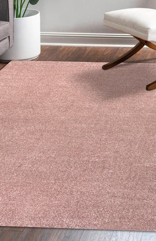 Jonathan Y Haze Solid Low-pile Area Rug In Pink