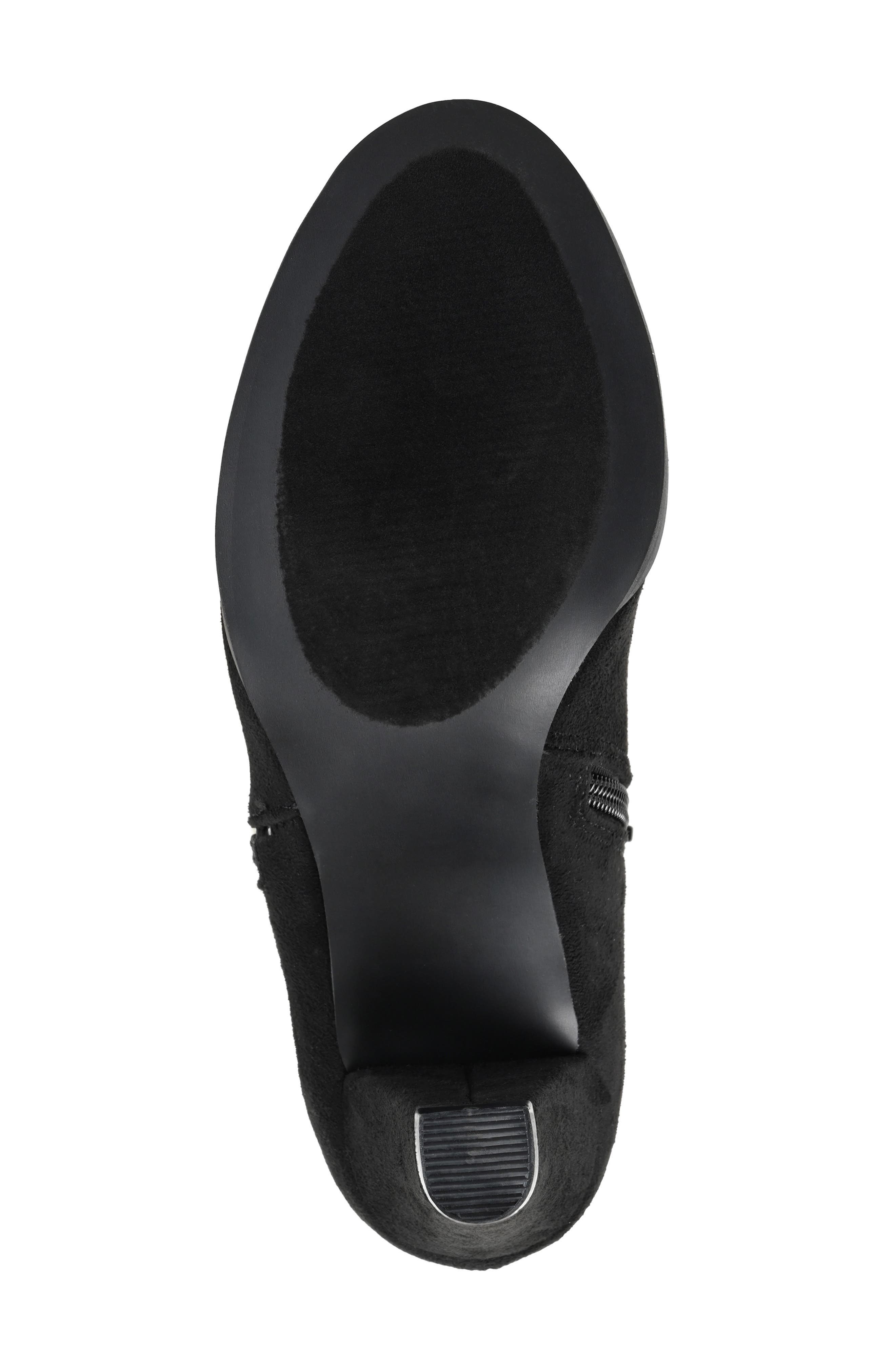 Journee Collection Sanzi Heeled Ankle Bootie, Alternate, color, Black
