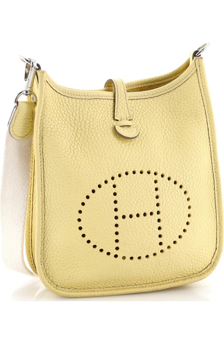 Pre-Owned Hermes Evelyne Bag Gen III Clemence TPM, Alternate, color, Jaune Poussin