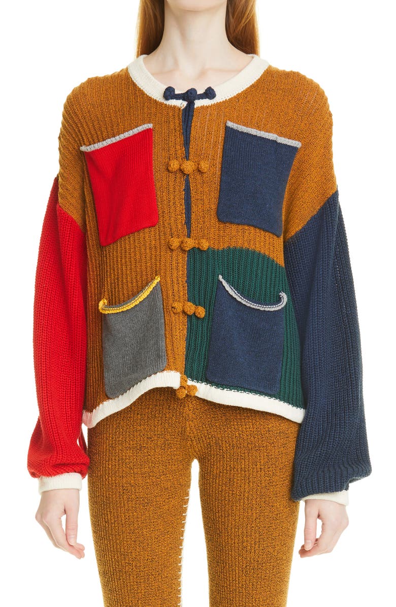 YanYan Tweedle Taichi Colorblock Jacket, Main, color, 