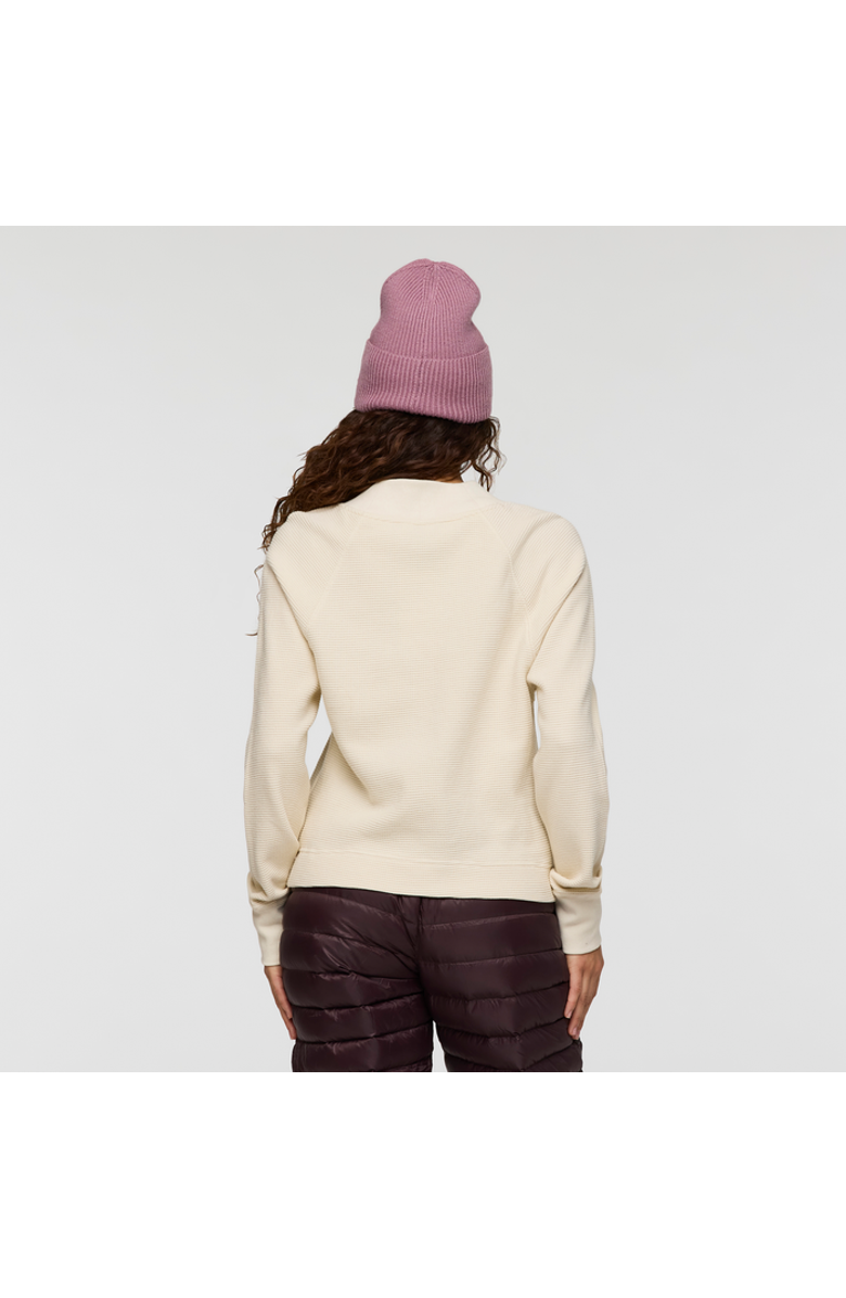 Cotopaxi Atajo Long-Sleeve Waffle V-Neck - Women's, Alternate, color, Cream