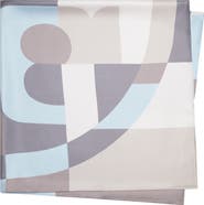 Tory Burch Geo Color Block Silk Square Scarf