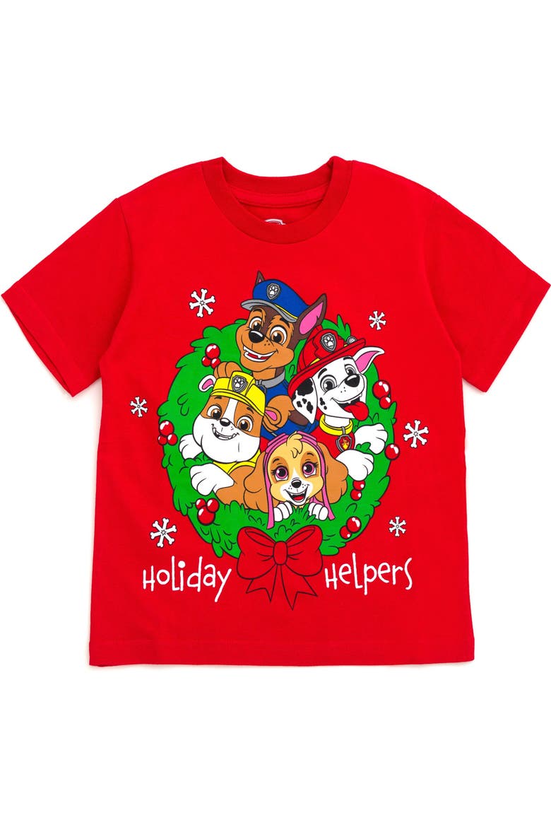 Holiday T-Shirt, Main, color, Vivid Red
