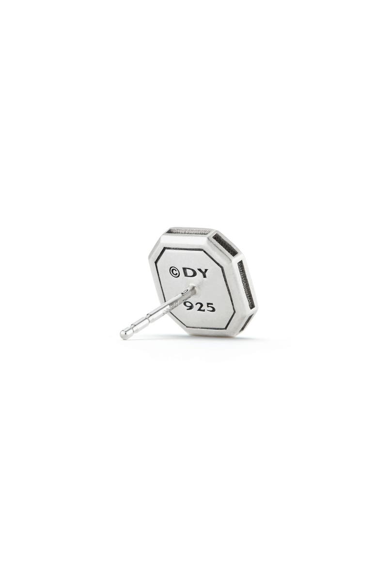 Streamline® Stud Earring in Sterling Silver with Black Diamonds, Alternate, color, BLACK DIAMOND